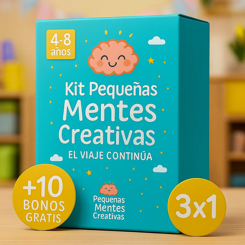 📚✨KIT PEQUEÑAS MENTES CREATIVAS, EL VIAJE CONTINUA✨📚