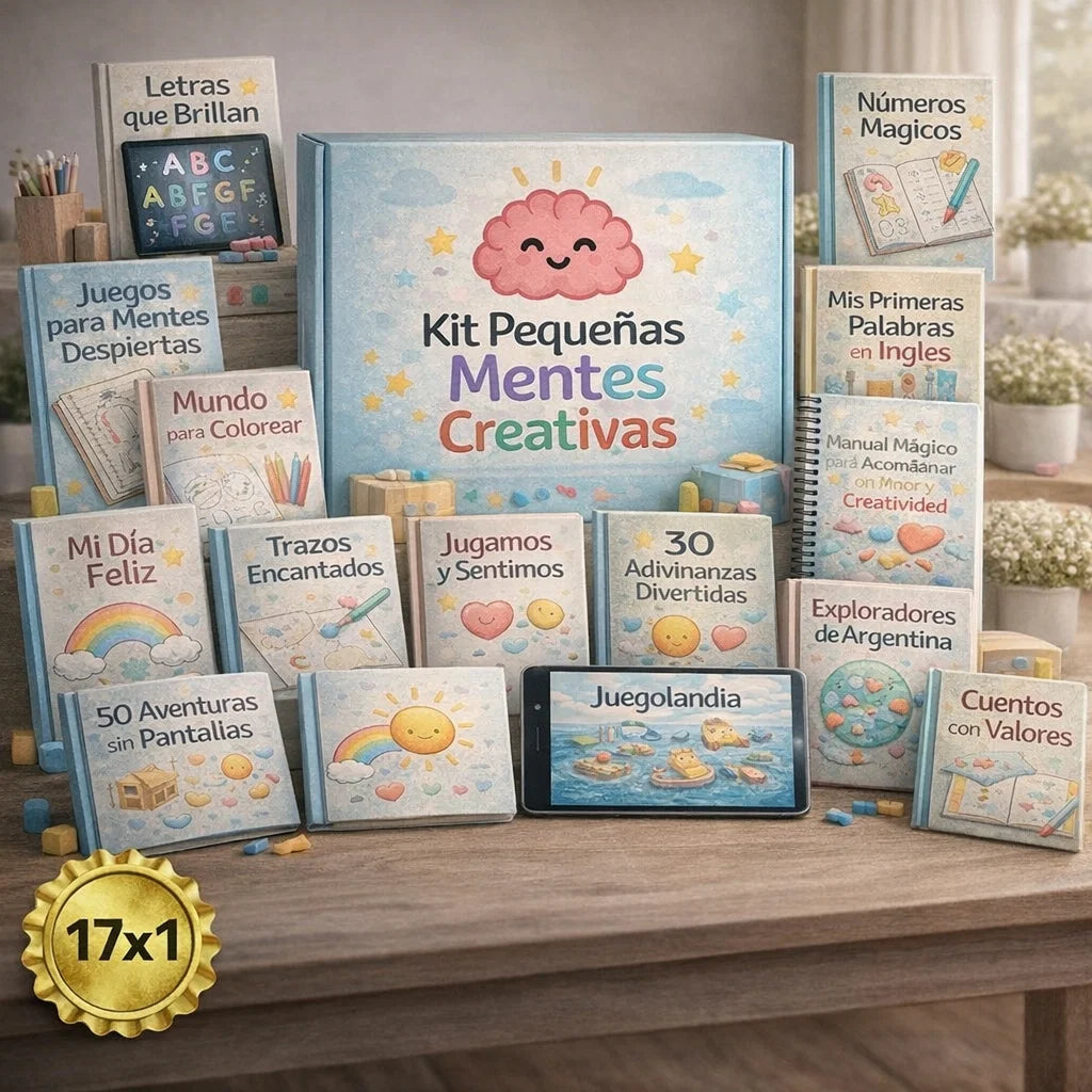 📚✨KIT PEQUEÑAS MENTES CREATIVAS, EL VIAJE CONTINUA✨📚